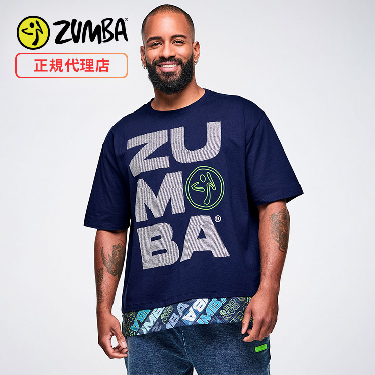 新品　正規品　ズンバ　M Ｔシャツ ZUMBA ズンバ 正規品 ウェアメンズ Tシャツ 半袖 オーバーサイズ ロゴ