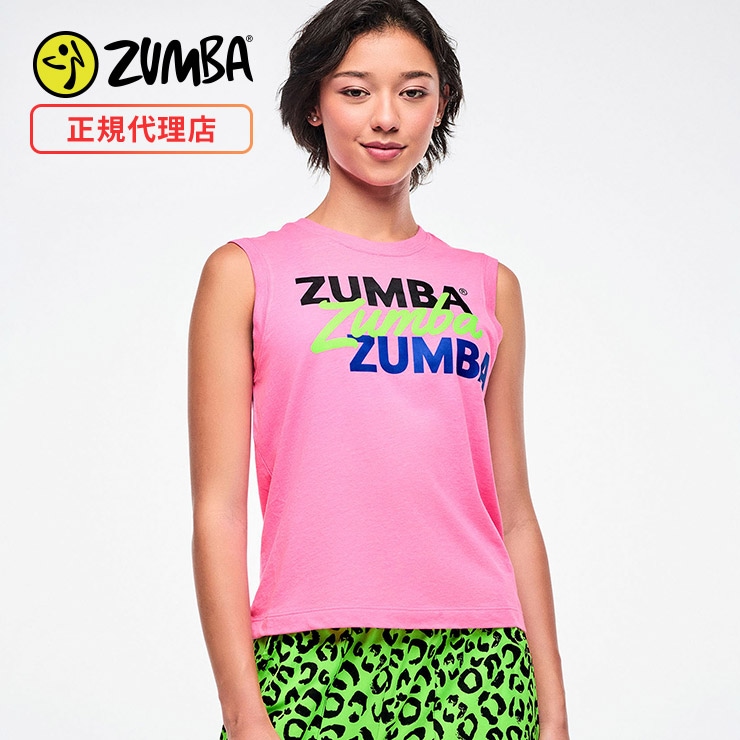 Zumba正規品トップスМ ZUMBA ズンバ 正規品 ウェア レディース タンクトップ ノースリーブ
