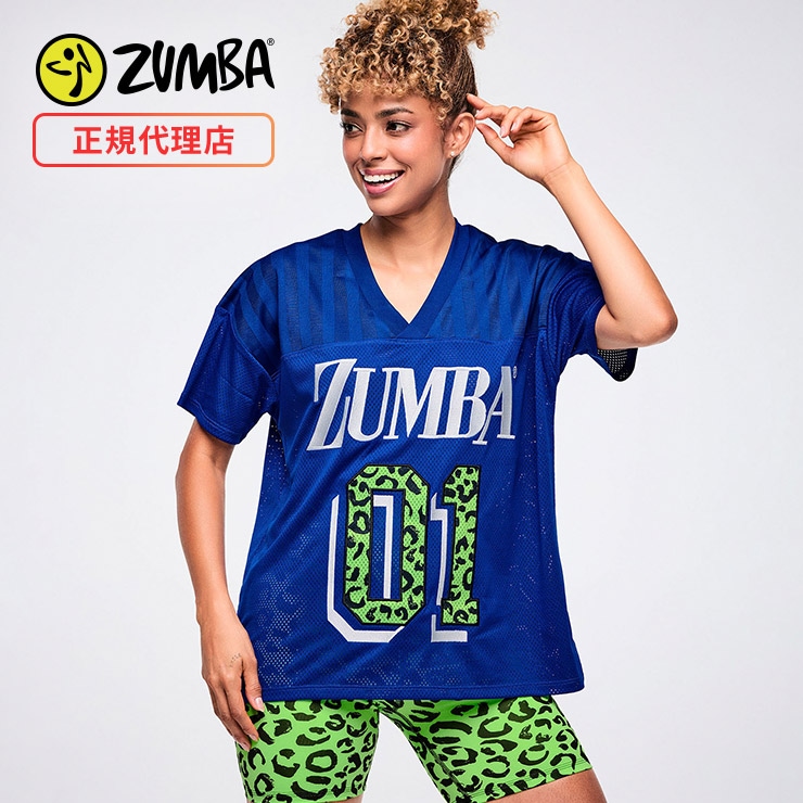 ズンバ正規品トップスSサイズ ZUMBA ズンバ 正規品 ウェア レディース トップス 半袖 Vネック ロゴ