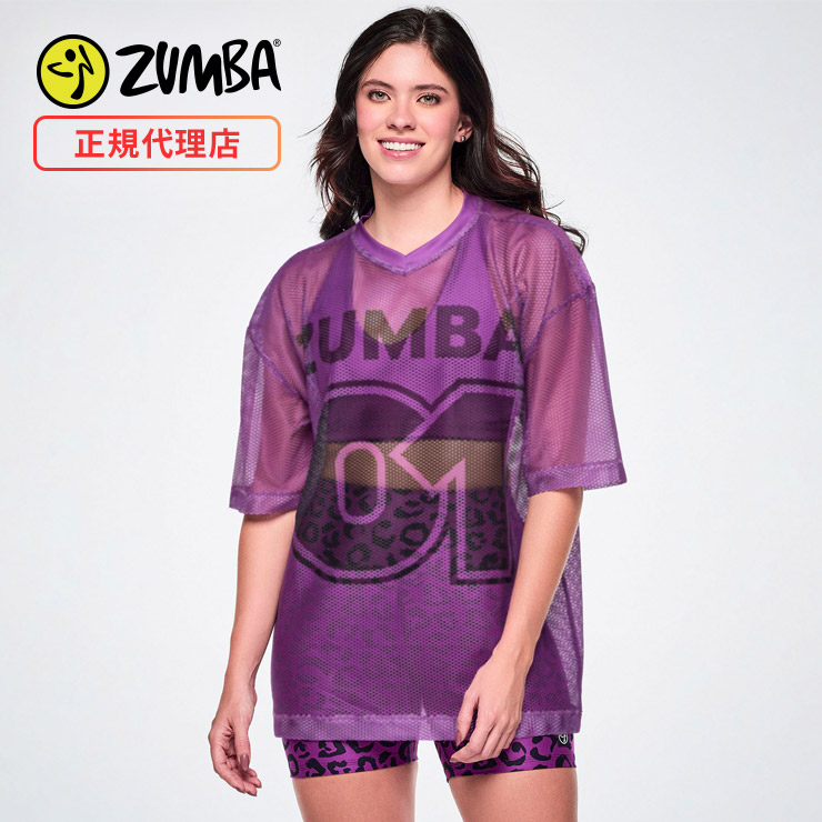 ZUMBA ズンバ 正規品 ウェアレディース トップス 半袖 Vネック ロゴ