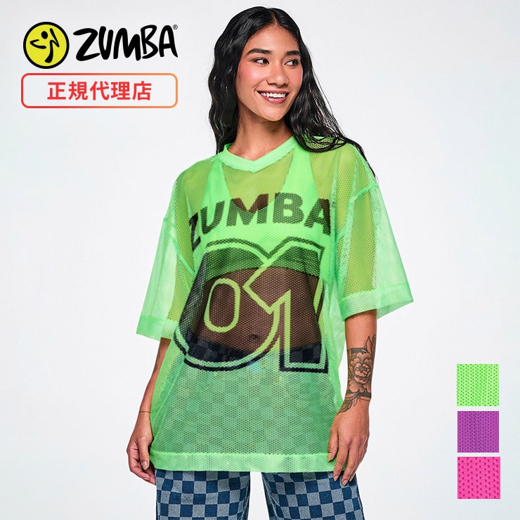 ZUMBA ズンバ 正規品 ウェアレディース トップス 半袖 Vネック ロゴ