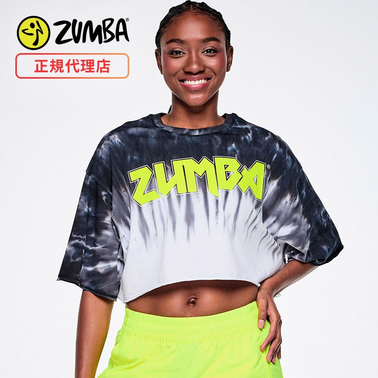 ★希少★新品★ZUMBA®️トップスXS サイズ ZUMBA ズンバ 正規品 ウェア レディース Tシャツ 半袖 クロップ丈 短丈