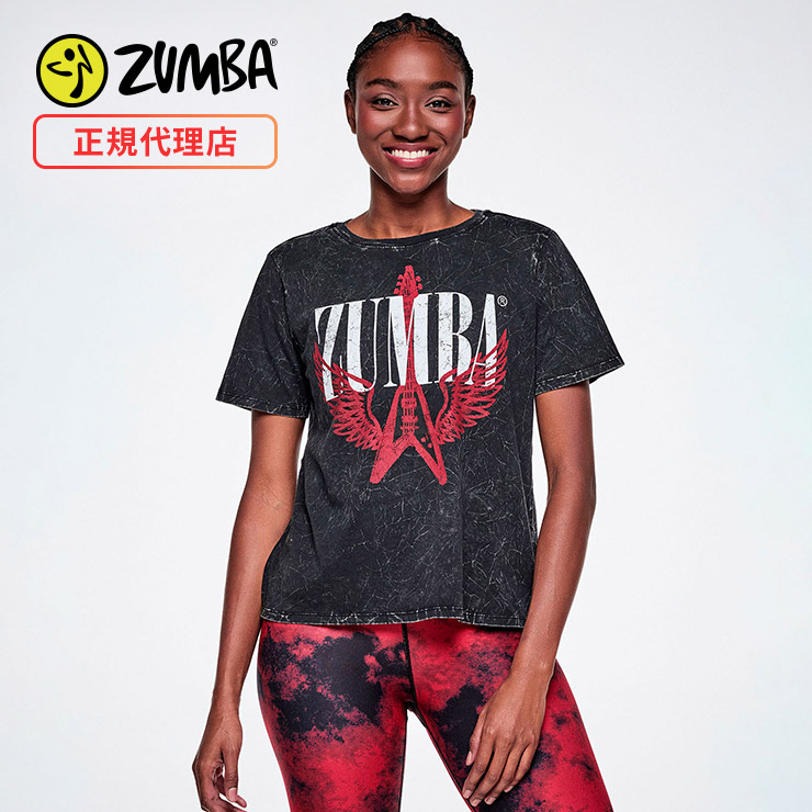 ZUMBA ズンバ 正規品 ウェア レディース Tシャツ 半袖 丸首 トップス