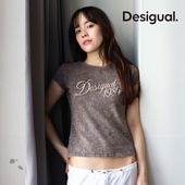 Desigual ������ �ǥ������� T����� Ⱦµ ���� �� ���åȥ� �ɽ� ���롼�ͥå� �����ե��å� ��Ĵ ������ơ���Ĵ ��ǥ�����  ������������ �ե��åȥͥ� ���� ���ݡ��� ���� �襬 ������ �֥饦�� 26WWTK30