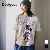Desigual ������ �ǥ������� T����� Ⱦµ �ߥå����ޥ��� Disney �� ���åȥ� �Х����顼 �饦��ɥͥå� �쥮��顼�ե��å� ������ơ����ù� ��ǥ�����  ������������  �ե��åȥͥ� ���� ���ݡ��� �ۥ磻�� �֥�å� 26WWTK59