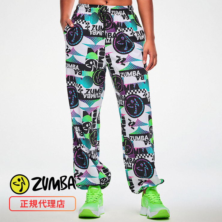 ZUMBA ロングパンツ グリーン　サイズ:M ZUMBA ズンバ 正規品 ウェア レディース ロングパンツ パンツ ロング丈