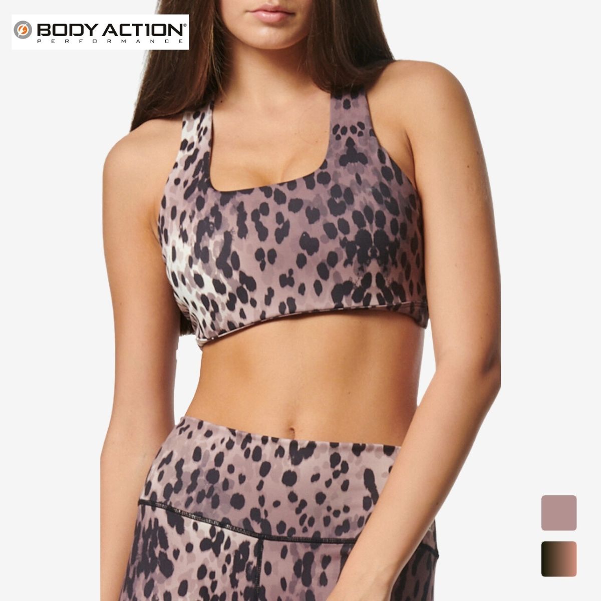 ȥå BODY ACTION ܥǥ ֥ȥå MULTI BROWN PRINT XS S