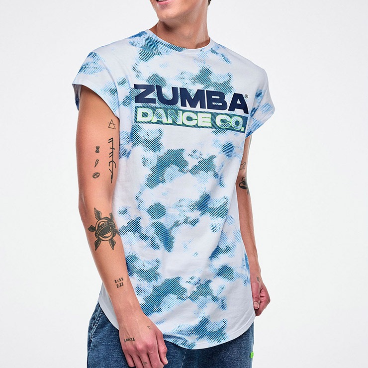 ZUMBA タイダイ Tシャツ Mサイズ ZUMBA ズンバ 正規品 ウェアメンズ Tシャツ 半袖 タイダイ柄 ロゴ