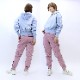 ȥå Calvin Klein Х󥯥饤 TWO TONE MONOGRAM  åȥѡ LIGHT BLUE WHITE S M