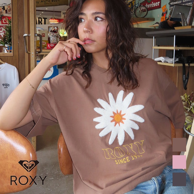 ROXY ロキシー Tシャツ レディース 半袖 ロゴ 秋新作 エクササイズ