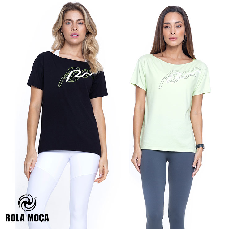 �����ȥ�å� ROLA MOCA ������⥵ �ݡ��ȥͥå� T����� BLACK LIGHT GREEN M������