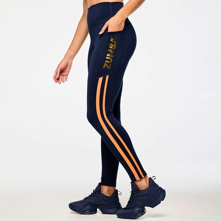 ZUMBA ズンバ インディゴパンツ Mサイズ 正規品 ZUMBA ズンバ 正規品 レギンス ブラック インディゴ