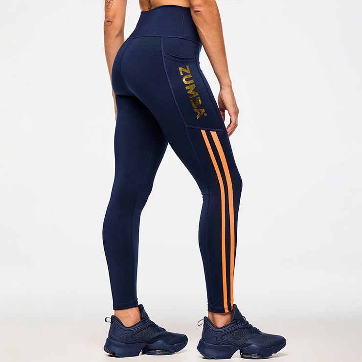 国内発送【Zumba ズンバ 】Haus Elastic Leggings (2025.1新作) ZUMBA ズンバ 正規品 レギンス ブラック インディゴ