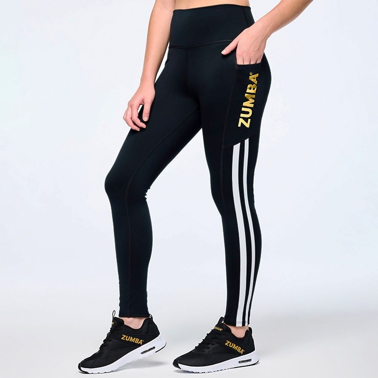 ZUMBA ハイウエストレギンス ZUMBA ズンバ 正規品 レギンス ブラック インディゴ