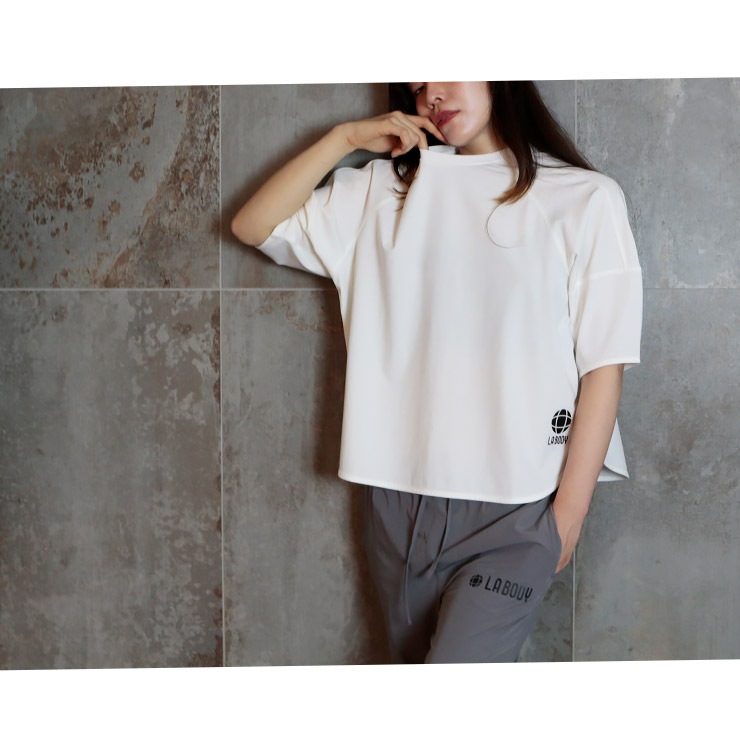 LA BODY ICONIC T����� Ⱦµ �䴶��ǽ ��󥿥󥹥꡼�� ��ǥ����� ������������ �ե��åȥͥ� ���� ���ݡ��� ���� �襬 ������ �ۥ磻�� �ѡ��ץ� �֥�å�