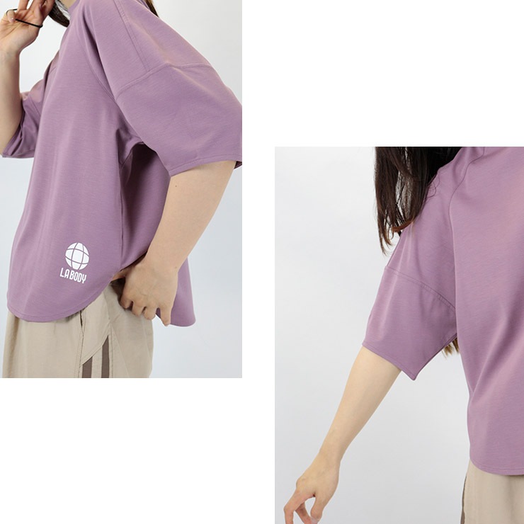 LA BODY ICONIC T����� Ⱦµ �䴶��ǽ ��󥿥󥹥꡼�� ��ǥ����� ������������ �ե��åȥͥ� ���� ���ݡ��� ���� �襬 ������ �ۥ磻�� �ѡ��ץ� �֥�å�