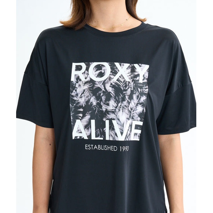ROXY ロキシー Tシャツ ユニセックス 半袖 速乾 UV ロゴ