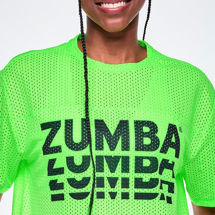 ZUMBA ズンバ 正規品 ウェアレディース トップス 半袖 丸首 ロゴ