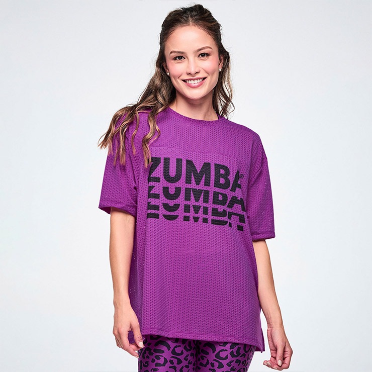 ZUMBA ズンバ 正規品 ウェアレディース トップス 半袖 丸首 ロゴ