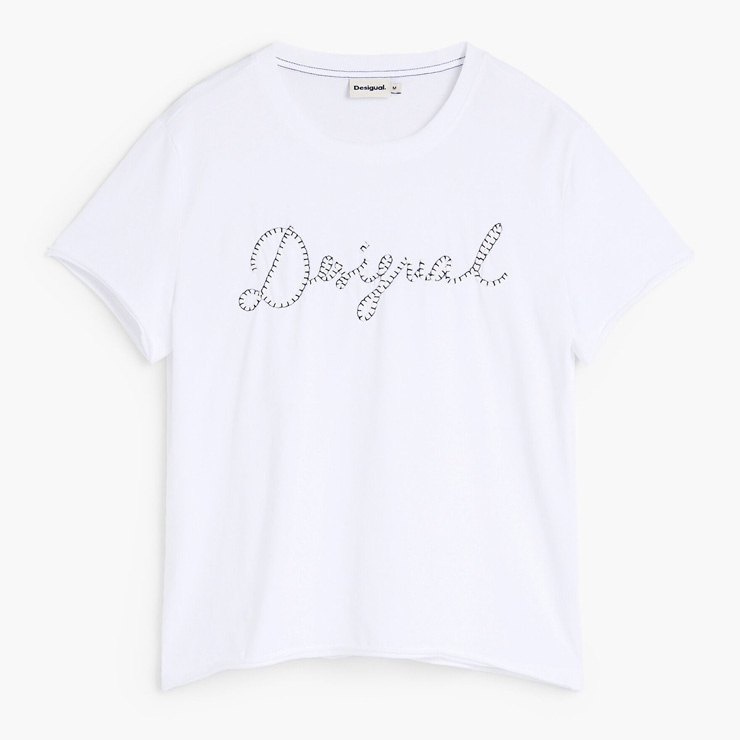 Desigual ������ �ǥ������� T����� Ⱦµ ���� �� ���åȥ� �ɽ� ���롼�ͥå� �쥮��顼�ե��å� ������ơ���Ĵ ��ǥ�����  ������������  �ե��åȥͥ� ���� ���ݡ��� ���� �襬 ������ �֥�å� �ۥ磻�� 26WWTK39