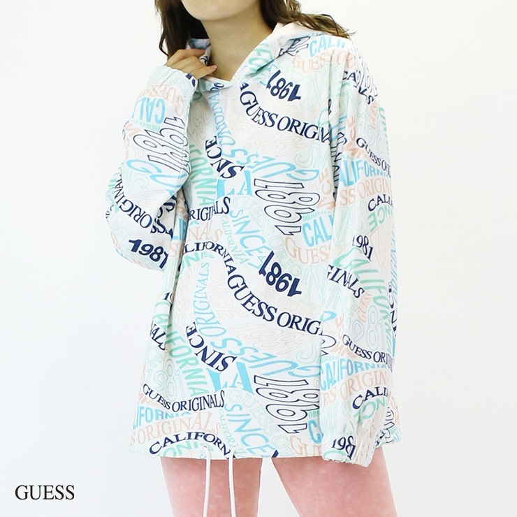 ȥå GUESS  GO WAVE TERRY CLOTH  աǥ ѡ PRINT S M