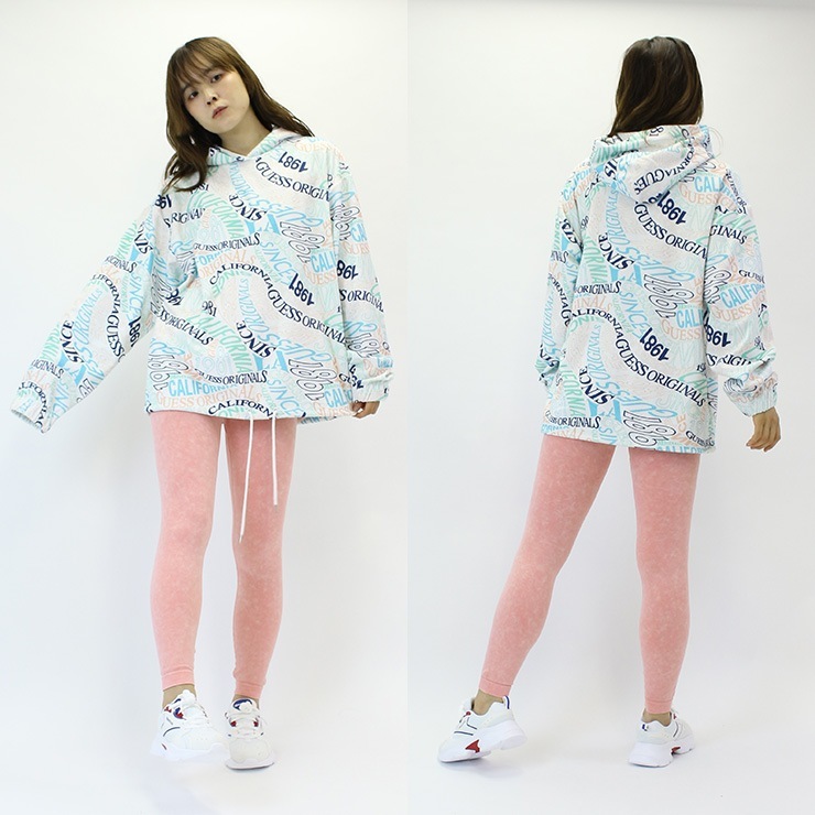 ȥå GUESS  GO WAVE TERRY CLOTH  աǥ ѡ PRINT S M