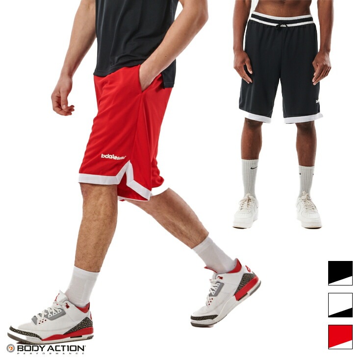 ȥå BODY ACTION ܥǥ  BASKET BALL ϡեѥ BLACK WHITE RED S M L XL