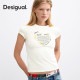 Desigual ������ �ǥ������� T����� Ⱦµ ���� �ϡ��� ����ե��å� �� ���åȥ� ���롼�ͥå� �����ե��å� ����ѥ��ȥ��륨�å� ��ǥ�����  ������������  �ե��åȥͥ� ���� ���ݡ��� ���� �襬 ������ �ۥ磻�� 26WWTK44