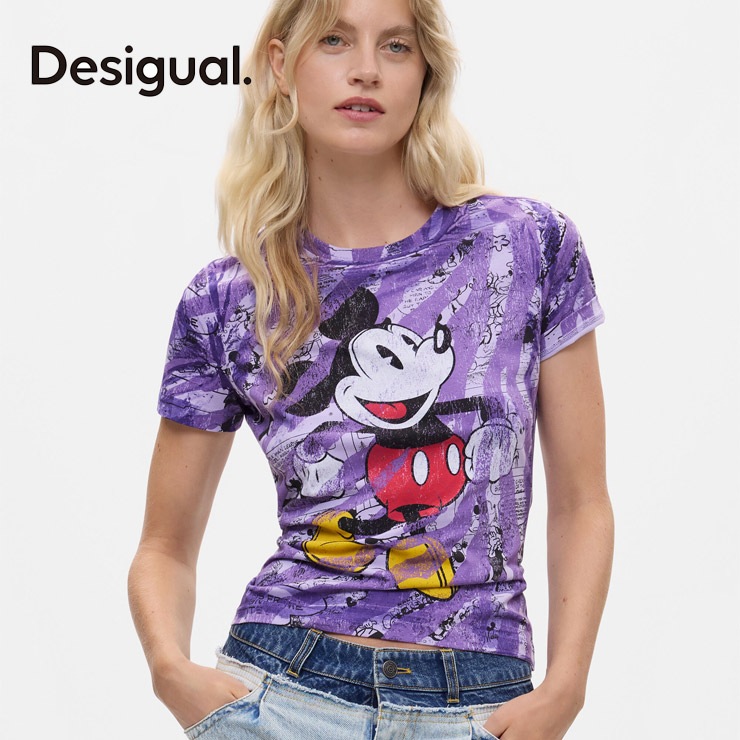 Desigual ������ �ǥ������� T����� Ⱦµ �ߥå����ޥ��� Disney �� ���åȥ� ���롼�ͥå� �����ե��å� ������ơ����ù� ��ǥ�����  ������������  �ե��åȥͥ� ���� ���ݡ��� ���� �襬 ������ �ѡ��ץ� 26WWTK58