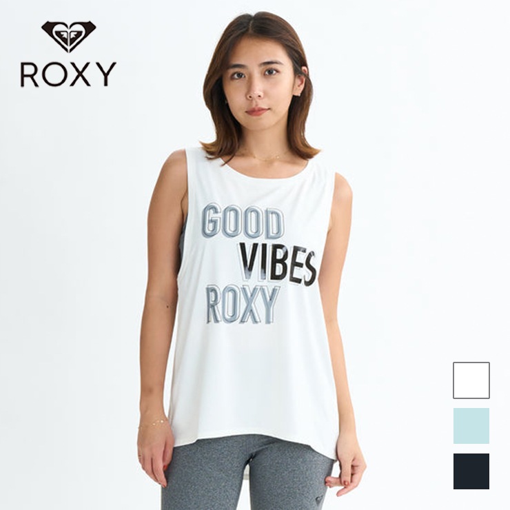ROXY ロキシー タンクトップ ユニセックス 速乾 ロゴ UV エクササイズ