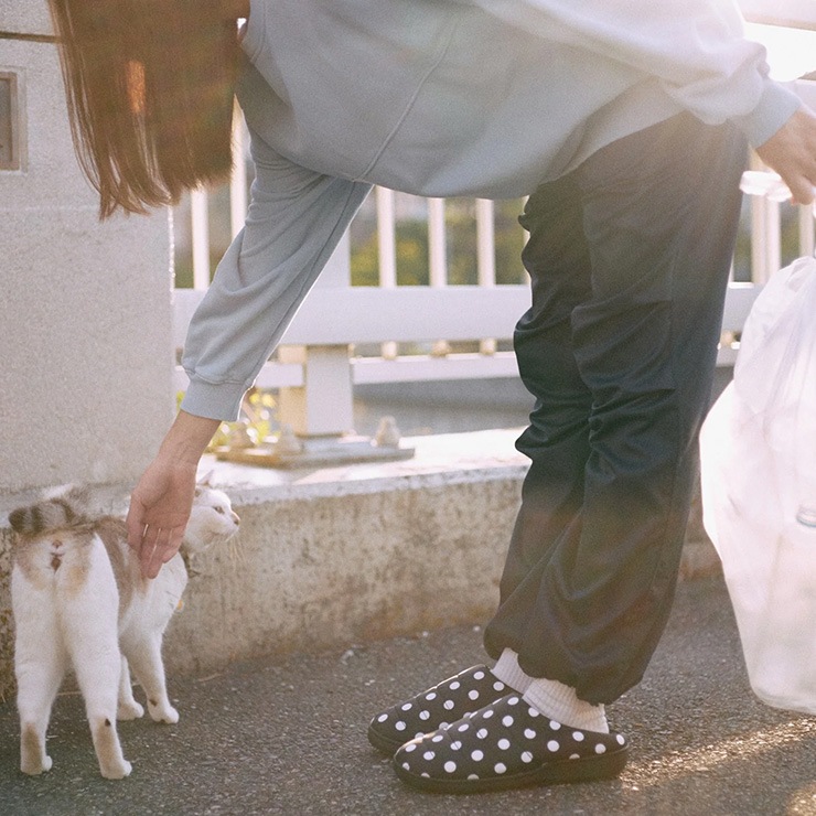 SUBU スブ 正規品 サンダル 水玉 外履き 室内履き スリッパ 冬用