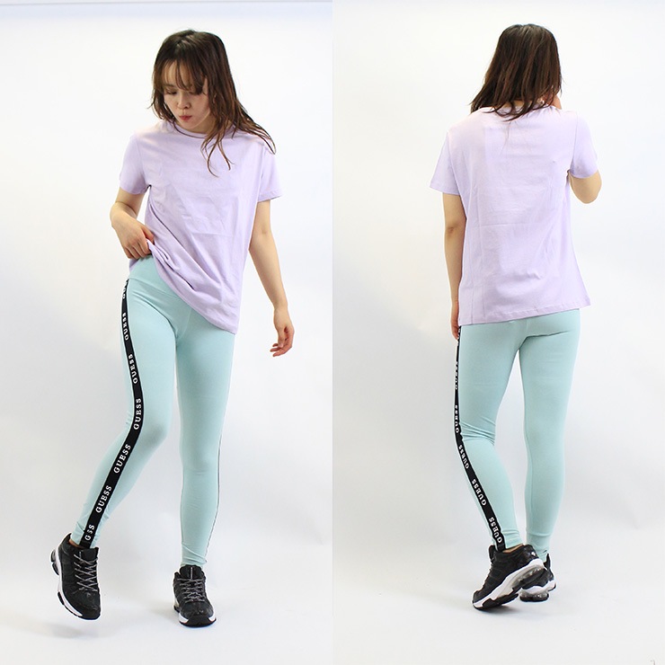 ȥå GUESS   饤  쥮 BLACK PINK SAX VIOLET S M