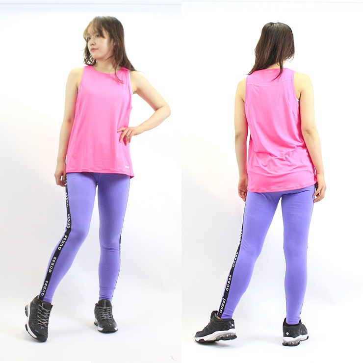 ȥå GUESS   饤  쥮 BLACK PINK SAX VIOLET S M