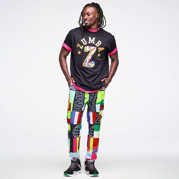 ZUMBA ズンバ 正規品 ウェア ユニセックス Tシャツ 半袖 ロゴ オーバー