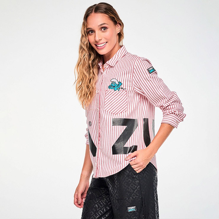 ZUMBA ズンバ 正規品 ウェア レディース トップス 長袖 シャツ ロゴ