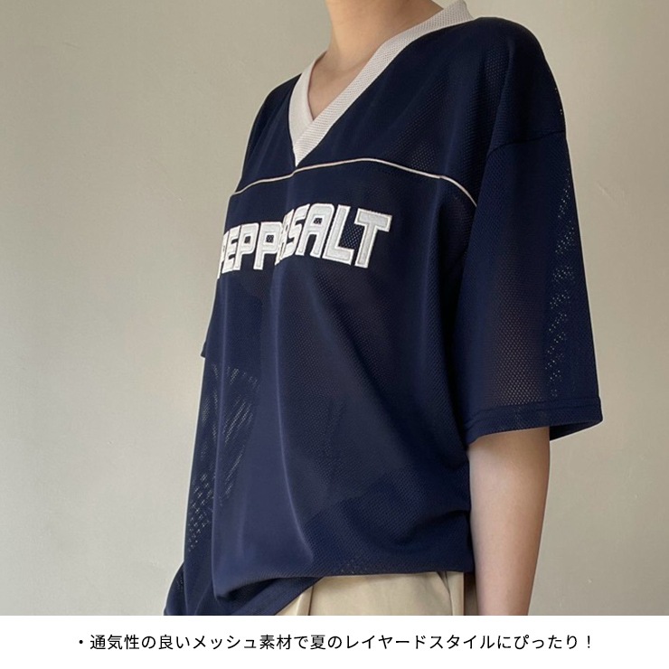 【韓国Life Work ライフウォーク】Vネックナイロン半袖Tシャツ 韓国Life Work ライフウォーク】Vネックナイロン半袖Tシャツ