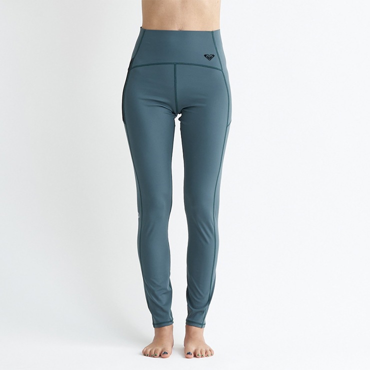 ȥå ROXY  SIMPLY CALM LEGGINGS 쥮 D.GREEN WHITE BLACK M