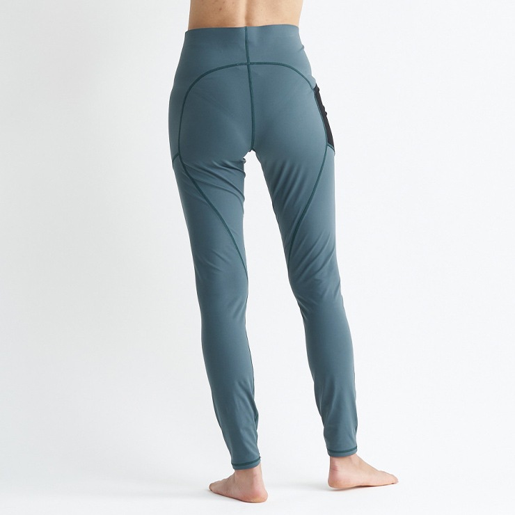 ȥå ROXY  SIMPLY CALM LEGGINGS 쥮 D.GREEN WHITE BLACK M