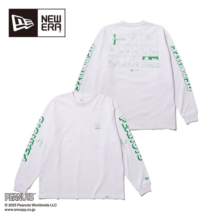 NEW ERA ニューエラ ロングスリーブTシャツ 長袖 ホワイト PEANUTS