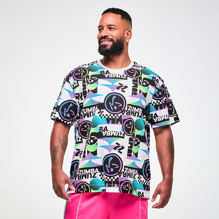 ZUMBA ズンバ 正規品 ウェア ユニセックス Tシャツ 半袖 丸首 ロゴ