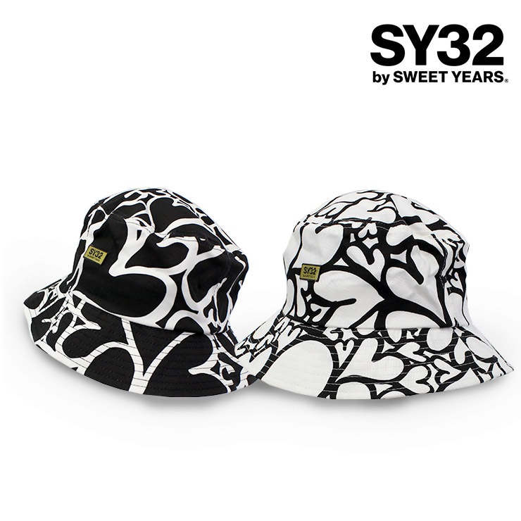 ȥå SY32 by SWEET YEARS 磻32  ϡ Хå ϥå  BLACK WHITE PRINT ONE