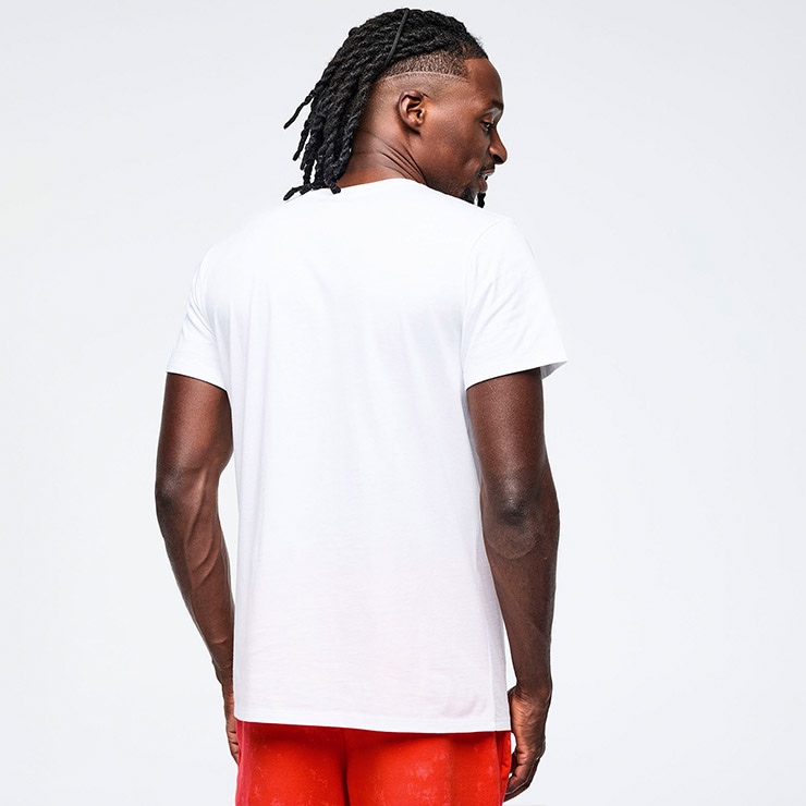 ZUMBA ズンバ 正規品 ウェア ユニセックス Tシャツ 白T ロゴ