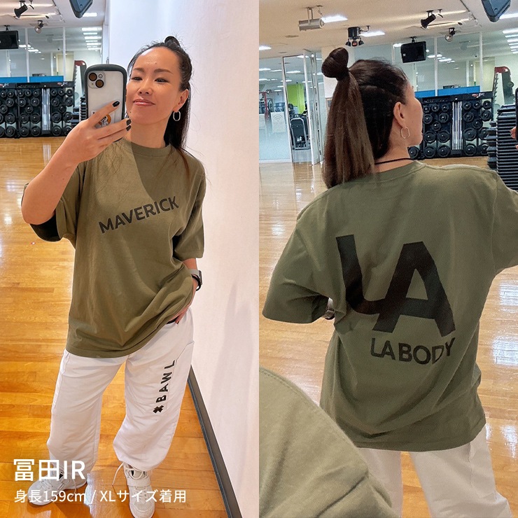 LA BODY ���륨���ܥǥ� T����� ��100�� Ⱦµ ��å� ���꡼�� ������������ �ե��åȥͥ� ���� ���ݡ��� ���� �襬 ������