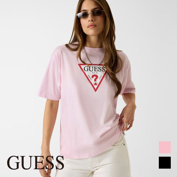 GUESS ������ ���� T����� Ⱦµ ���� ��ǥ����� ������������ �ե��åȥͥ� ���� ���ݡ��� ���� �襬 ������ �֥�å� �ԥ� W4YI76K8HM0