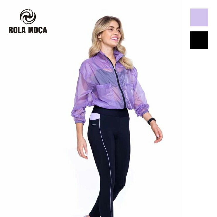 �����ȥ�å� ROLA MOCA ������⥵ JACKET ���㥱�å� BLACK �֥�å� PURPLE �ѡ��ץ� S������ M������