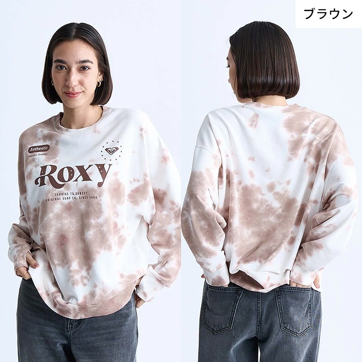 ȥå ROXY  TRUELY AUTHENTIC RAGLAN åȥȥåץ MULTI BROWN ֥饦 M L եåȥͥ 󥹥 ȥ졼˥󥰥 RLT244042
