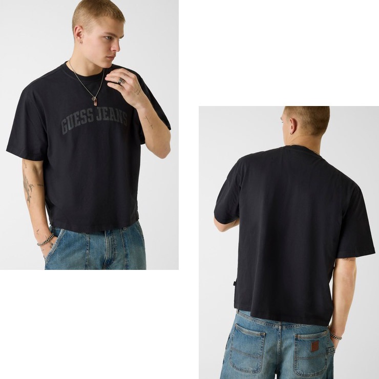 GUESS ������ ���� T����� Ⱦµ ��ǥ����� ��˥��å��� �ܥ����� ��ä���  ������������ �ե��åȥͥ� ���� ���ݡ��� ���� �襬 ������ �֥�å� �ԥ� M6GIB6K8FQ4