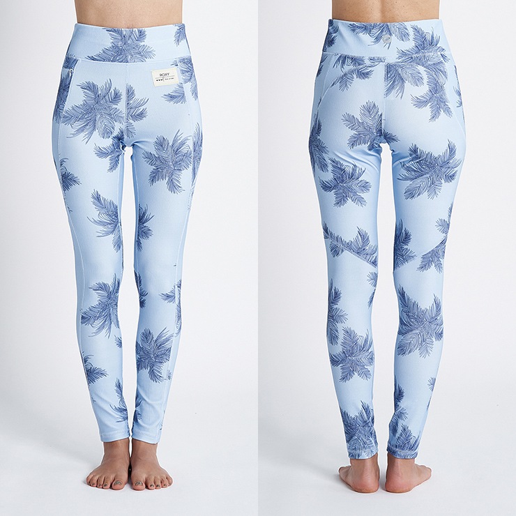 今月末まで　ROXY ネイビー ゴールド レギンス　M/L アウトレット ROXY ロキシー SPIRITED LEGGINGS レギンス MULTI