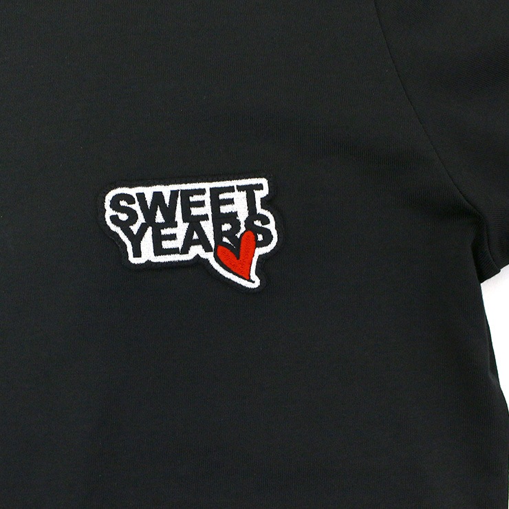 ȥå SWEET YEARS ȥ䡼 ˥å ݥ åڥ 󥰥꡼ T BLACK NAVY WHITE M L XL