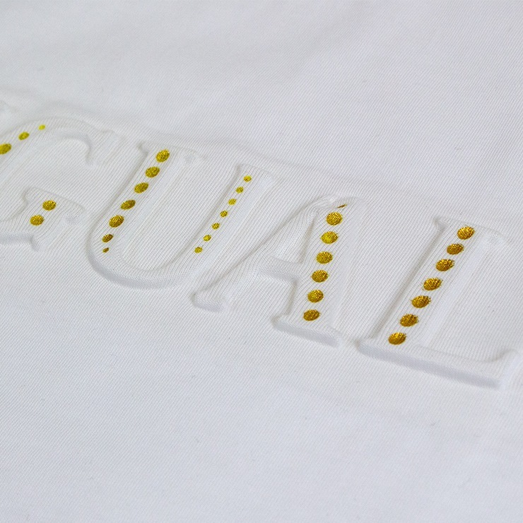 Desigual ǥ DUBLIN TEE T WHITE BLACK M L